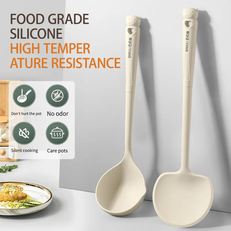 Silicone Cooking Spatula and Spoon Set (3pcs)