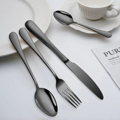 Black Cutlery Set (30PCS) | Kitchen Collection | Aroselle