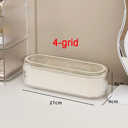 Acrylic Makeup Brush Holder with Lid | Storage Collection | Aroselle
