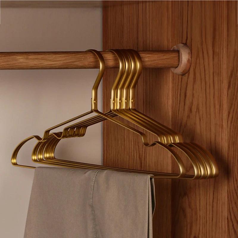 Clothing Hangers Gold (10PCS) | Storage Collection | Aroselle