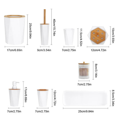 Complete Bathroom Accessory Set