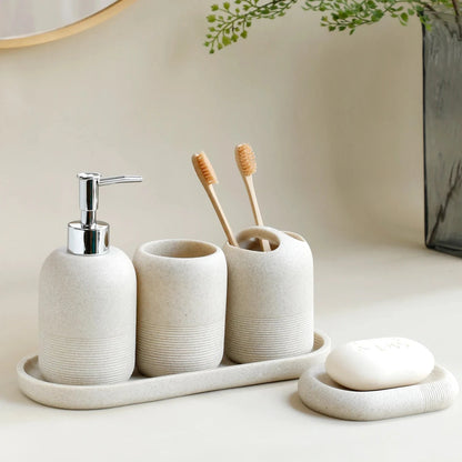 Ceramic Bathroom Accessories Set