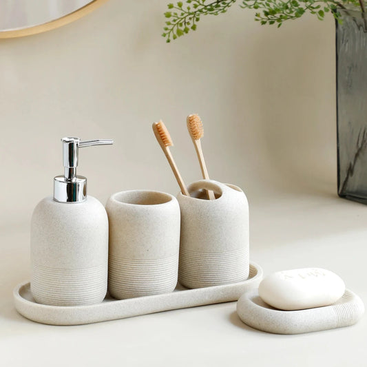 Ceramic Bathroom Accessories Set