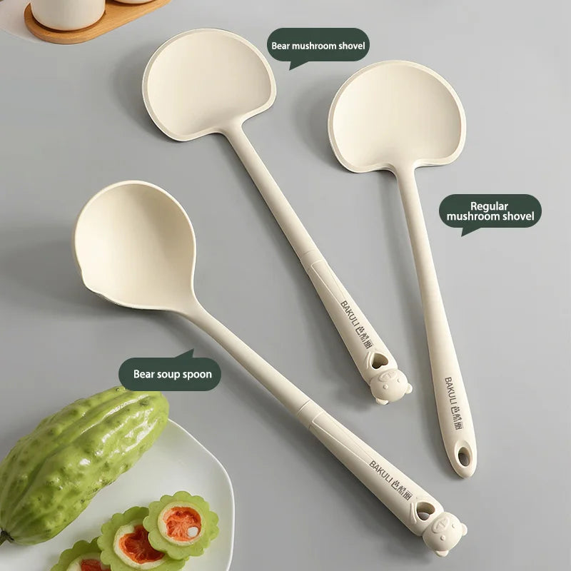 Silicone Cooking Spatula and Spoon Set (3pcs)