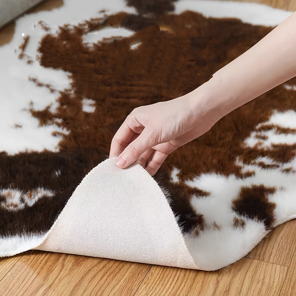 Faux Cowhide Area Rug - Luxury Soft Cowhide Style Carpet Mat | Rug Collection | Aroselle