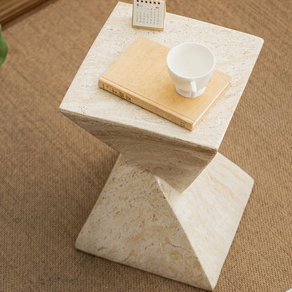 Marble Geometric Side Table | Furniture Collection | Aroselle