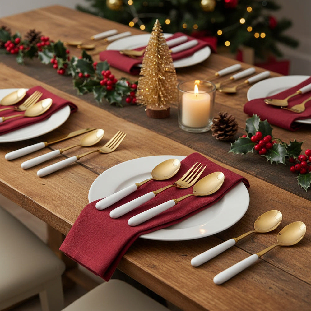 Cutlery Set With Stand (24PCS) | Kitchen Collection | Aroselle