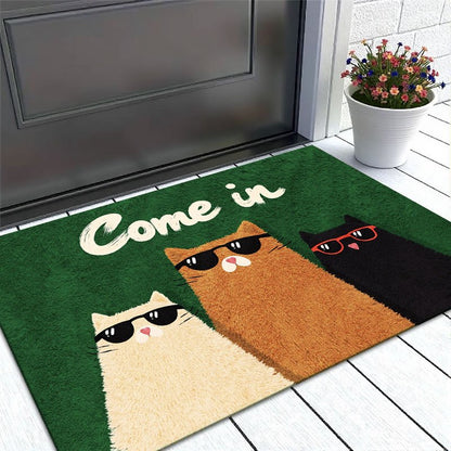 Welcome Door Mat - Non Slip Machine Washable Entrance Mat | Rug Collection | Aroselle