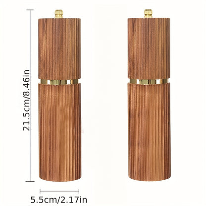 Acacia Wood Salt and Pepper Grinder Set | Kitchen Collection | Aroselle