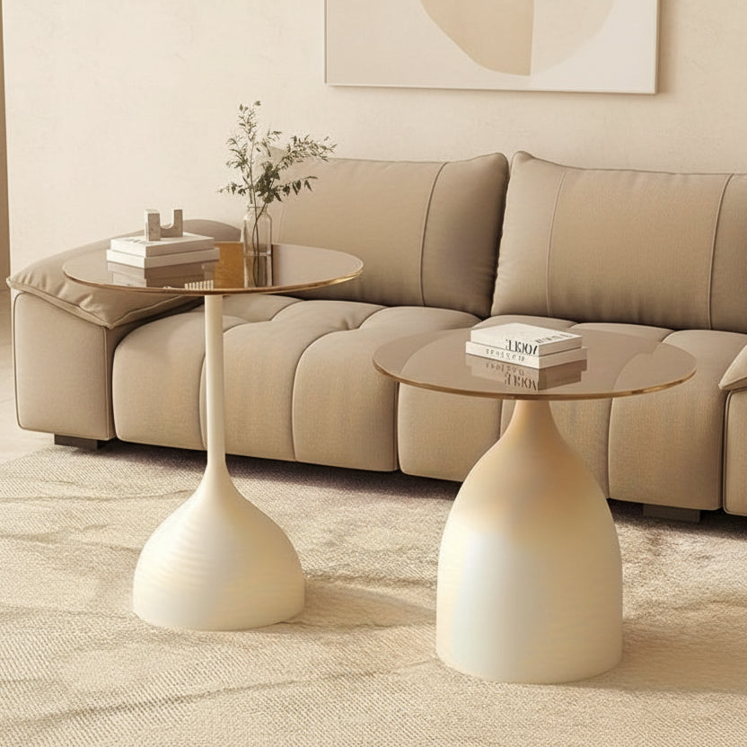 Tempered Glass Side Table | Furniture Collection | Aroselle