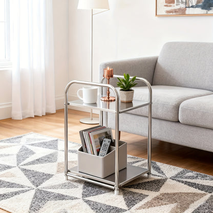 Metal 2-Tier Side Table | Furniture Collection | Aroselle
