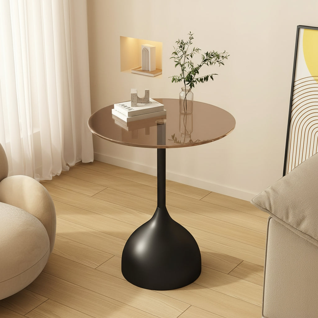 Tempered Glass Side Table | Furniture Collection | Aroselle