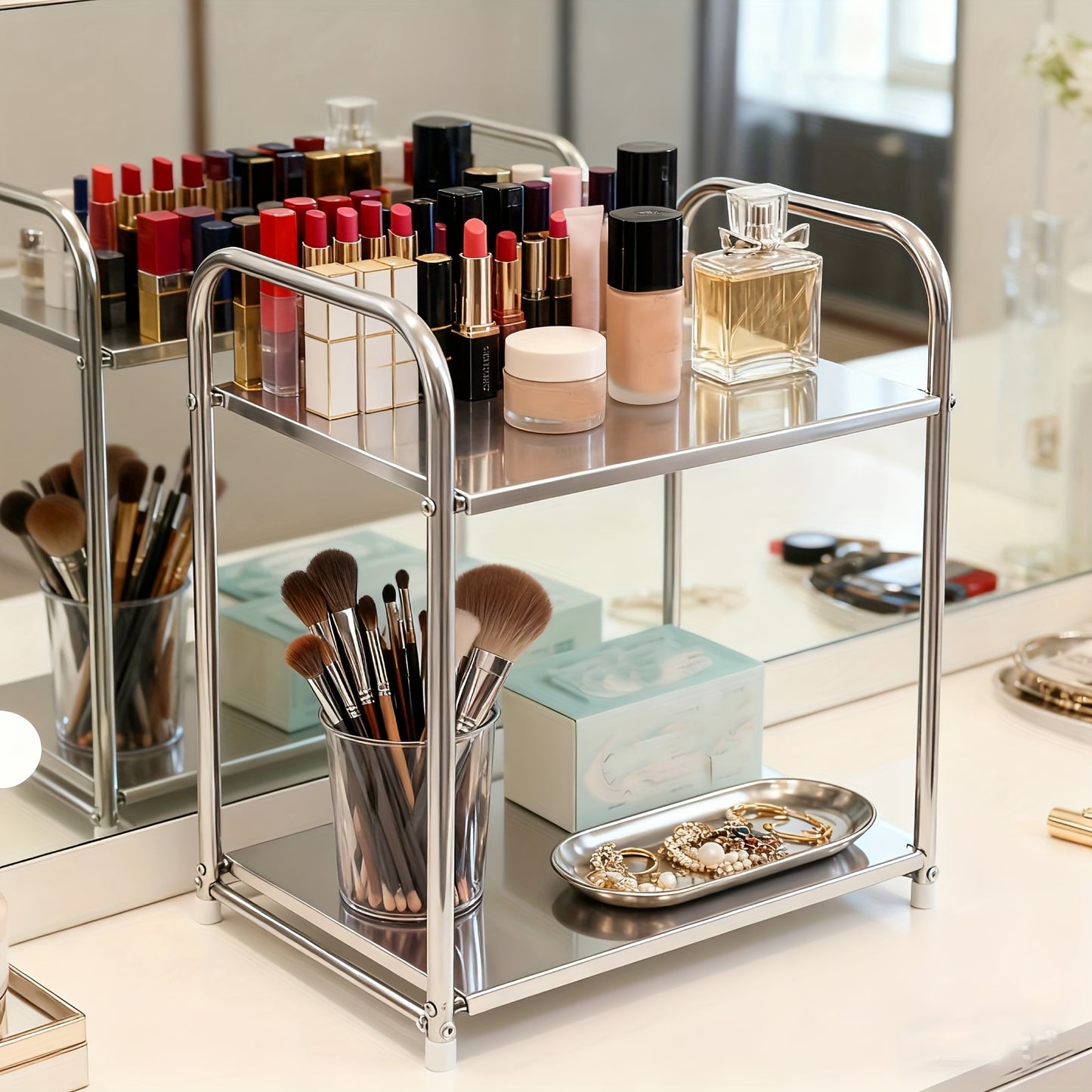 Metal 2-Tier Side Table | Furniture Collection | Aroselle