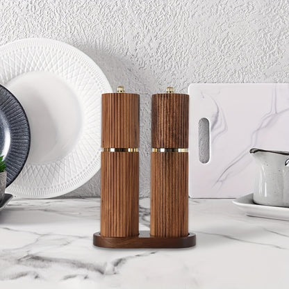 Acacia Wood Salt and Pepper Grinder Set | Kitchen Collection | Aroselle