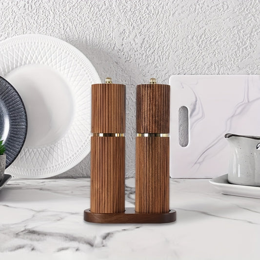 Acacia Wood Salt and Pepper Grinder Set | Kitchen Collection | Aroselle