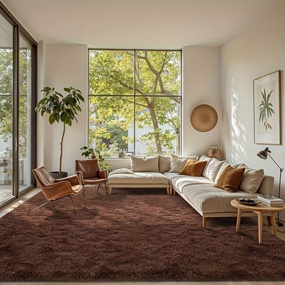Plush Carpet Area Rug - Soft Thick Pile Living Room & Bedroom Carpet | Rug Collection | Aroselle