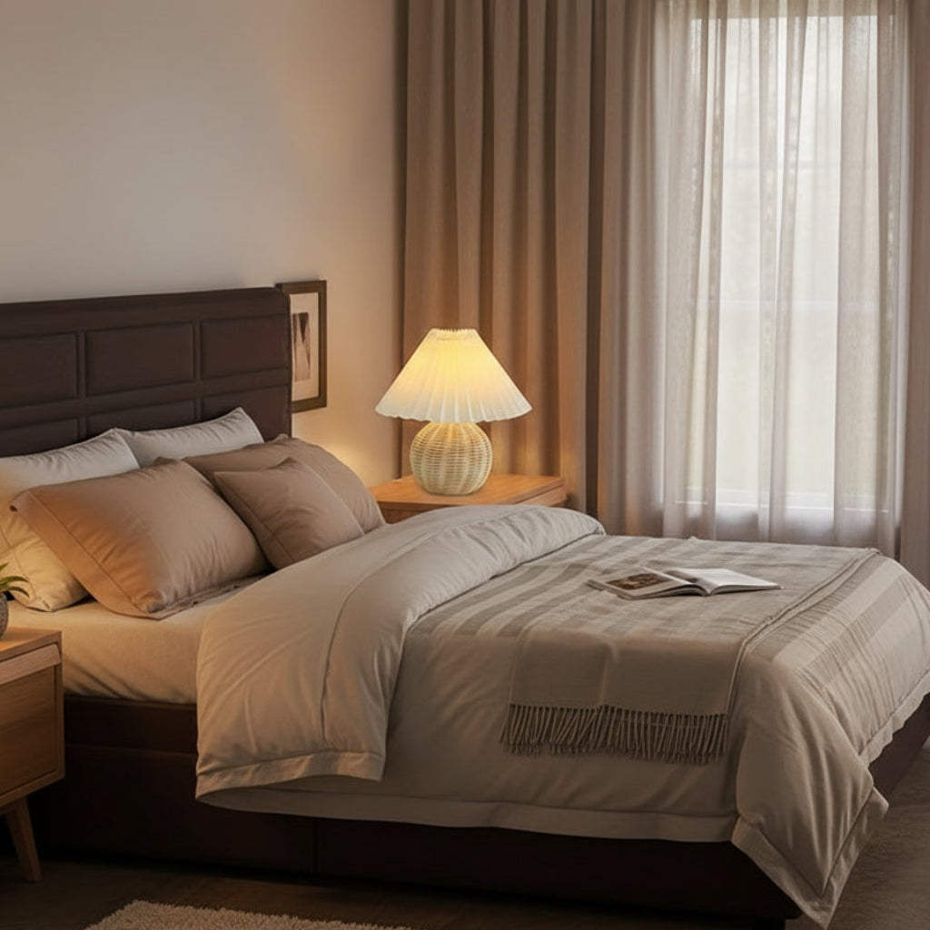 Bohemian Rattan Table Lamp | Decor Collection | Aroselle