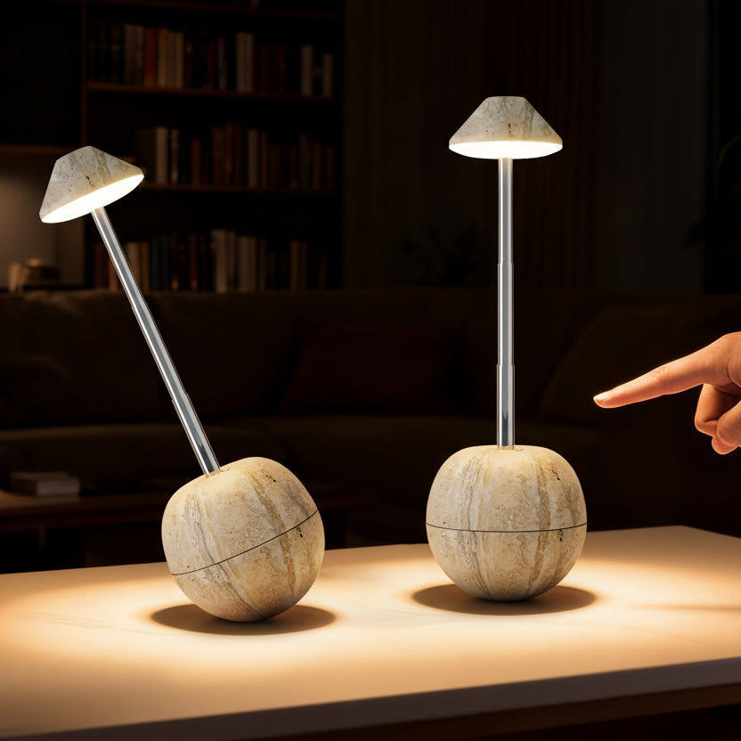Minimalist Orbit Stone LED Night Lamp | Decor Collection | Aroselle