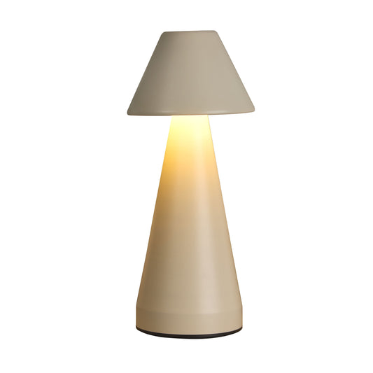 Rechargeable Cream Cone Table Lamp | Decor Collection | Aroselle