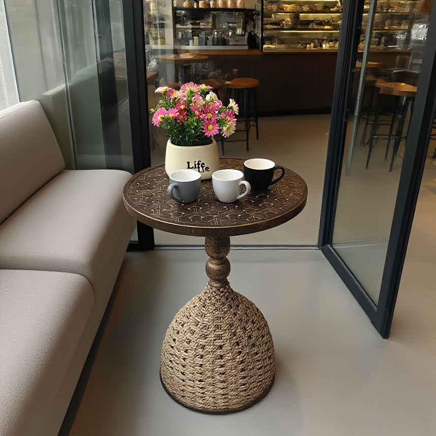 Metal Round Side Table | Furniture Collection | Aroselle