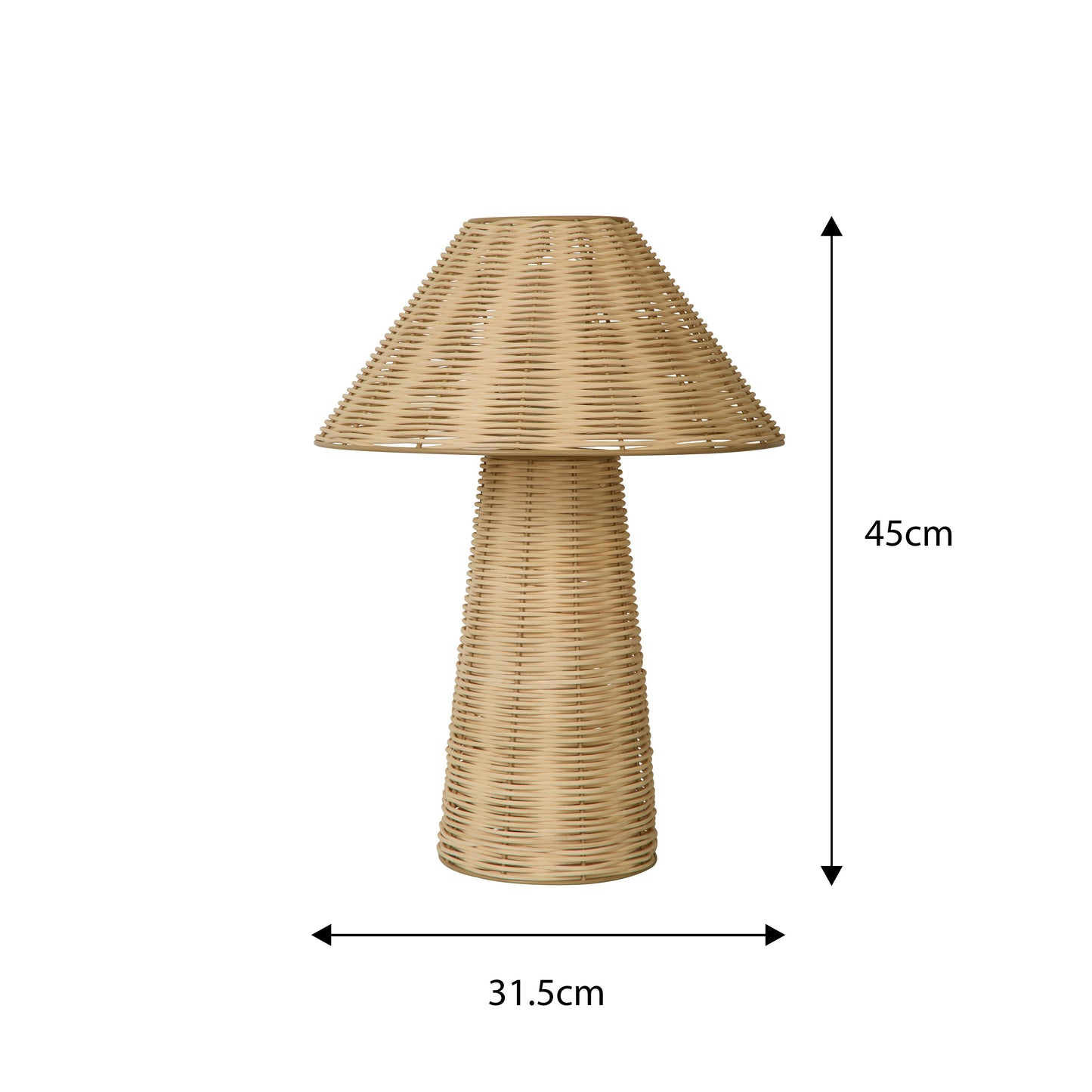 Natural Rattan Table Lamp | Decor Collection | Aroselle