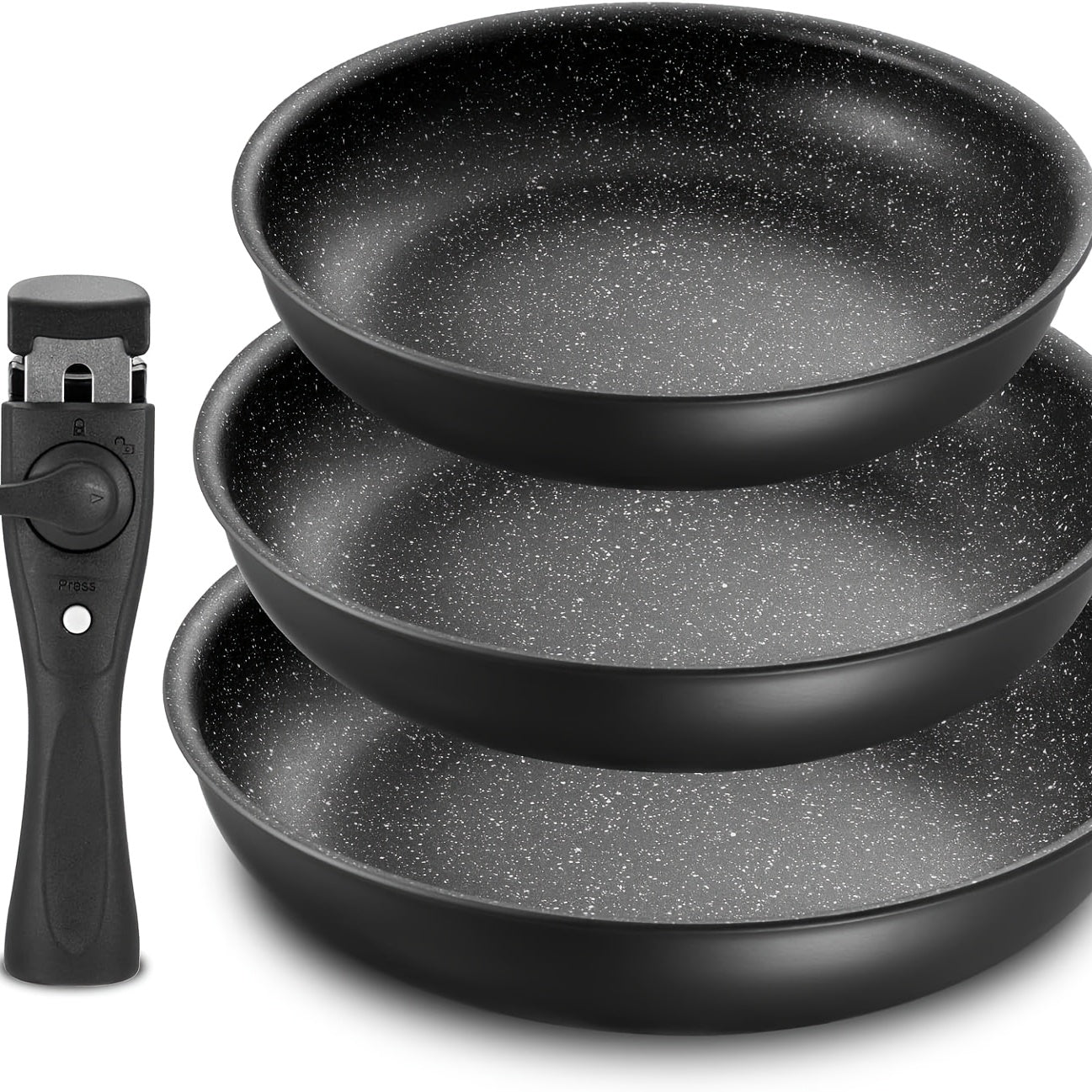 Non Sticking Induction Frying Pan Set | Kitchen Collection | Aroselle