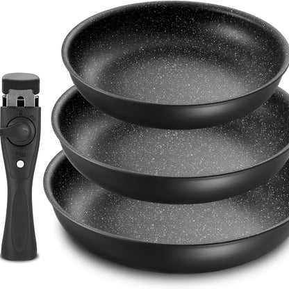 Non Sticking Induction Frying Pan Set | Kitchen Collection | Aroselle
